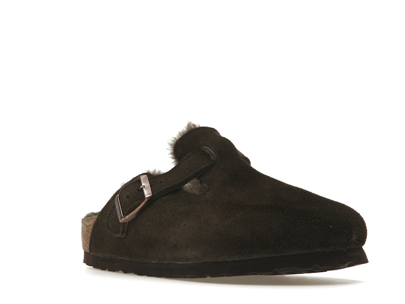 Birkenstock Boston Shearling Suede Mocha