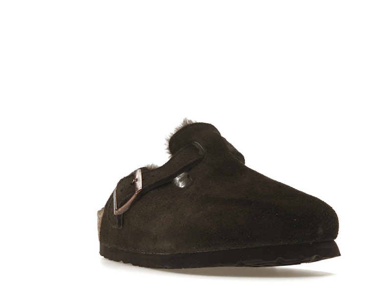 Birkenstock Boston Shearling Suede Mocha