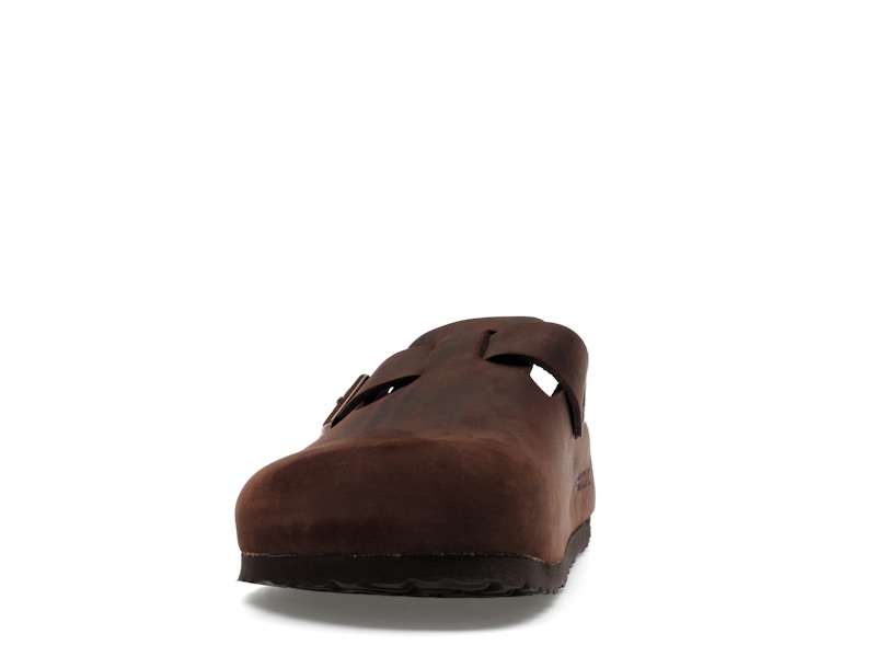 Birkenstock Boston Soft Footbed Oiled Leather Habana Brown