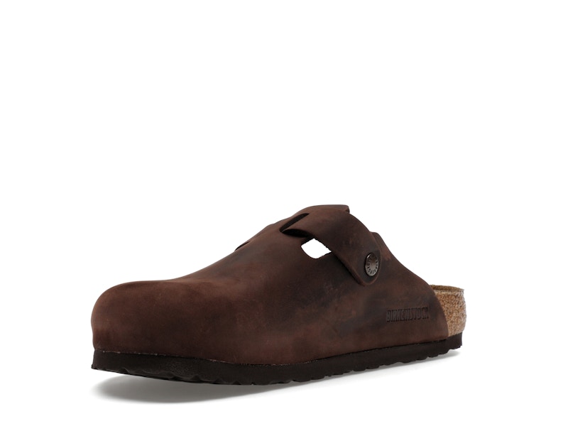 Birkenstock Boston Soft Footbed Oiled Leather Habana Brown