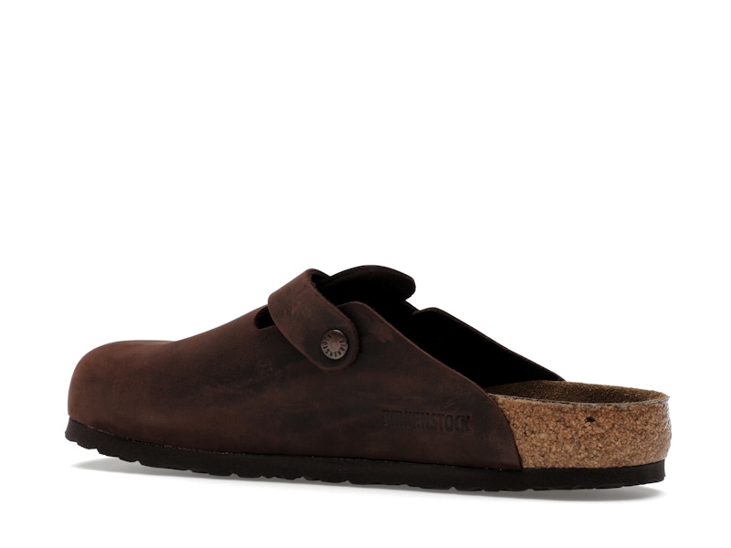 Birkenstock Boston Soft Footbed Oiled Leather Habana Brown