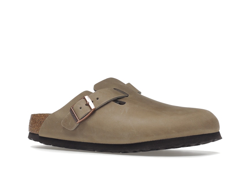 Birkenstock Boston Soft Footbed Oiled Leather Tobacco Brown