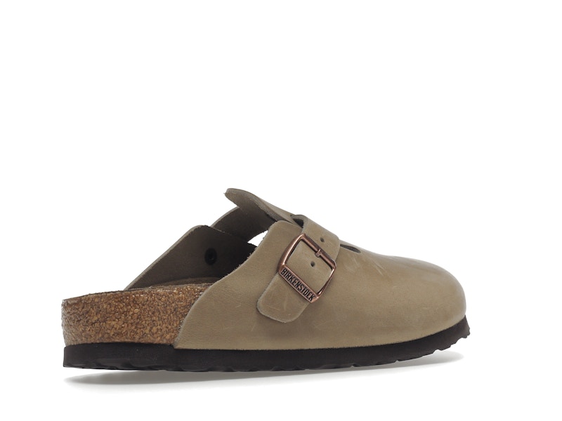 Birkenstock Boston Soft Footbed Oiled Leather Tobacco Brown