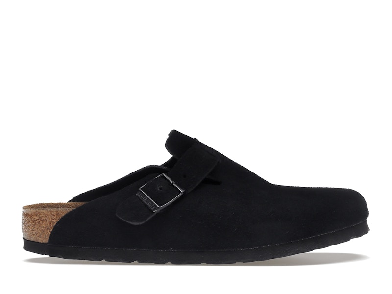 Black birkenstocks top soft footbed
