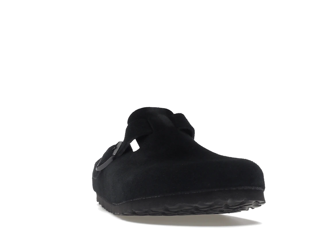 Birkenstock Boston Soft Footbed Suede Black