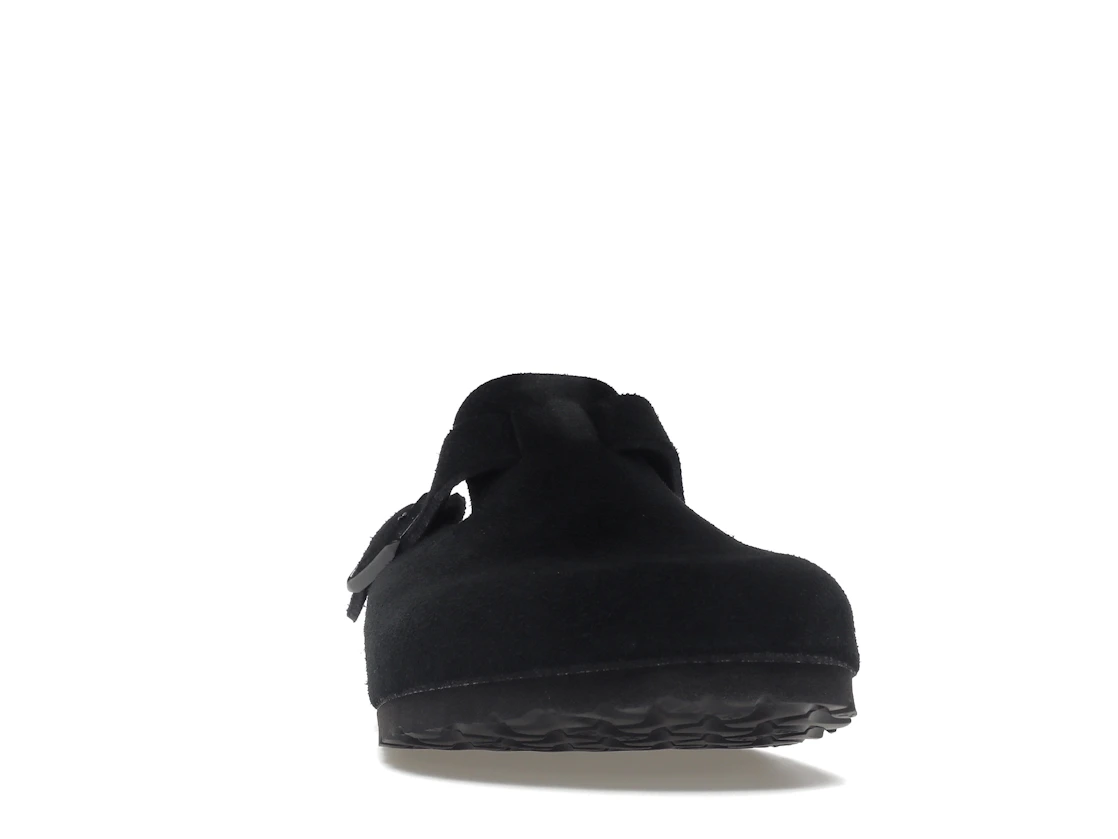 Birkenstock Boston Soft Footbed Suede Black