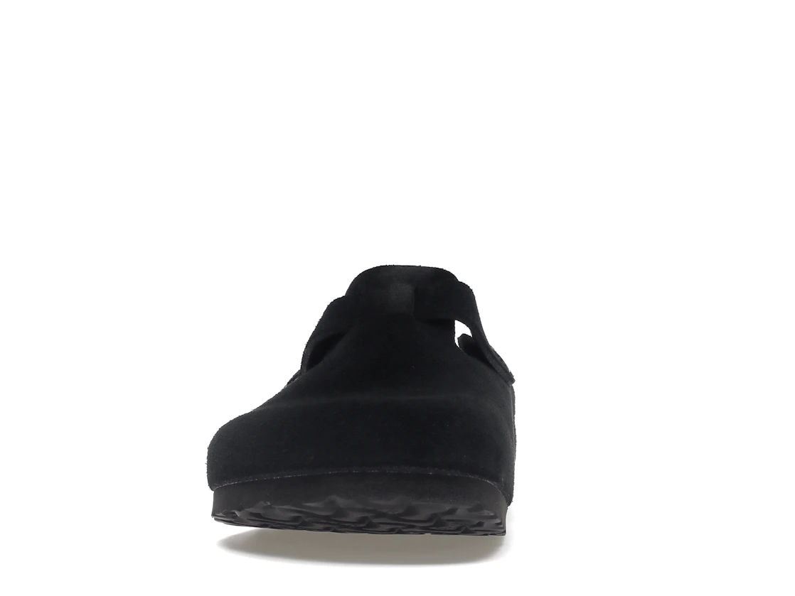 Birkenstock Boston Soft Footbed Suede Black