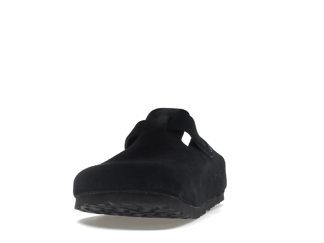 Birkenstock Boston Soft Footbed Suede Black