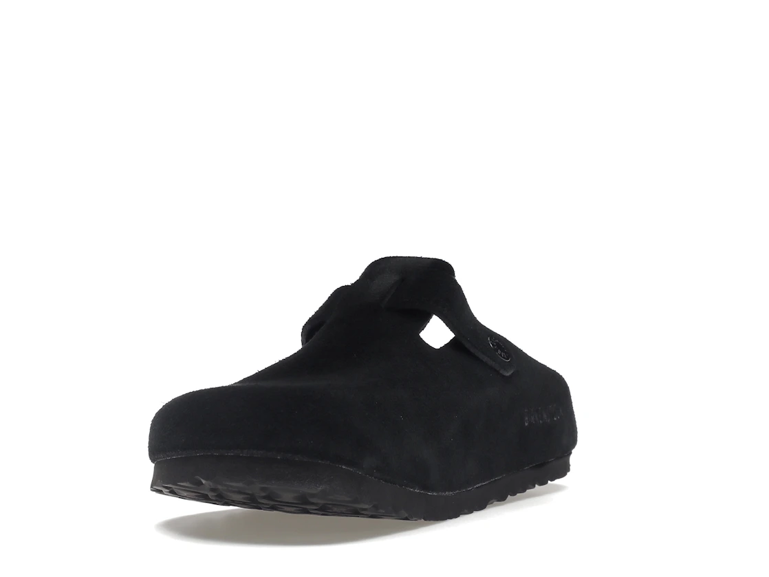 Birkenstock Boston Soft Footbed Suede Black