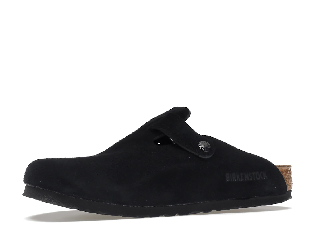 Birkenstock Boston Soft Footbed Suede Black