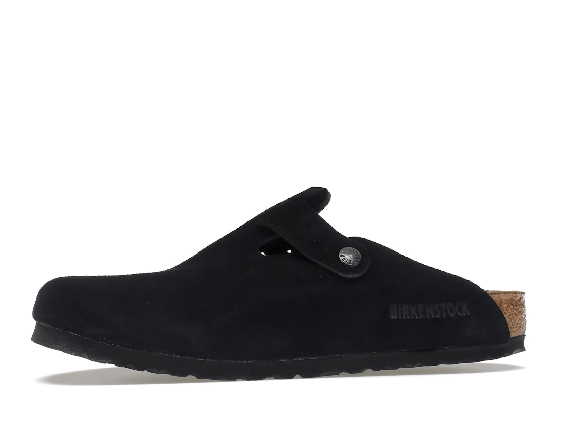 Birkenstock Boston Soft Footbed Suede Black