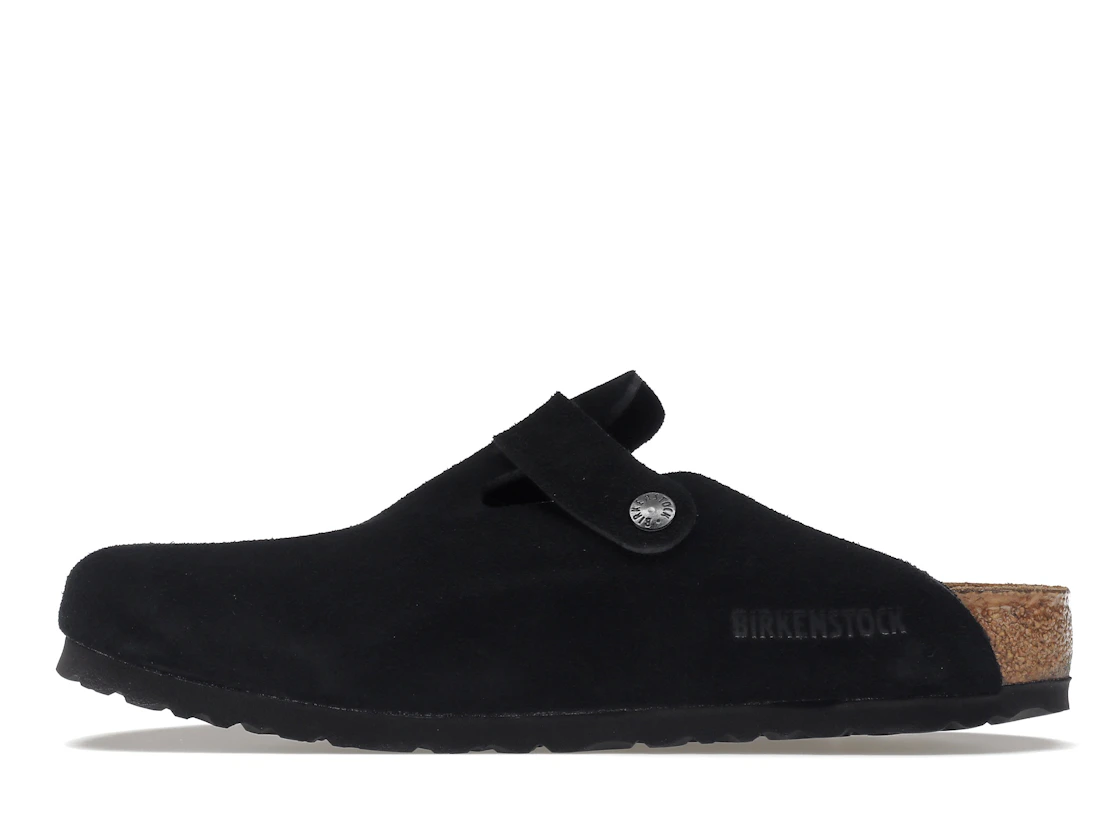 Birkenstock Boston Soft Footbed Suede Black