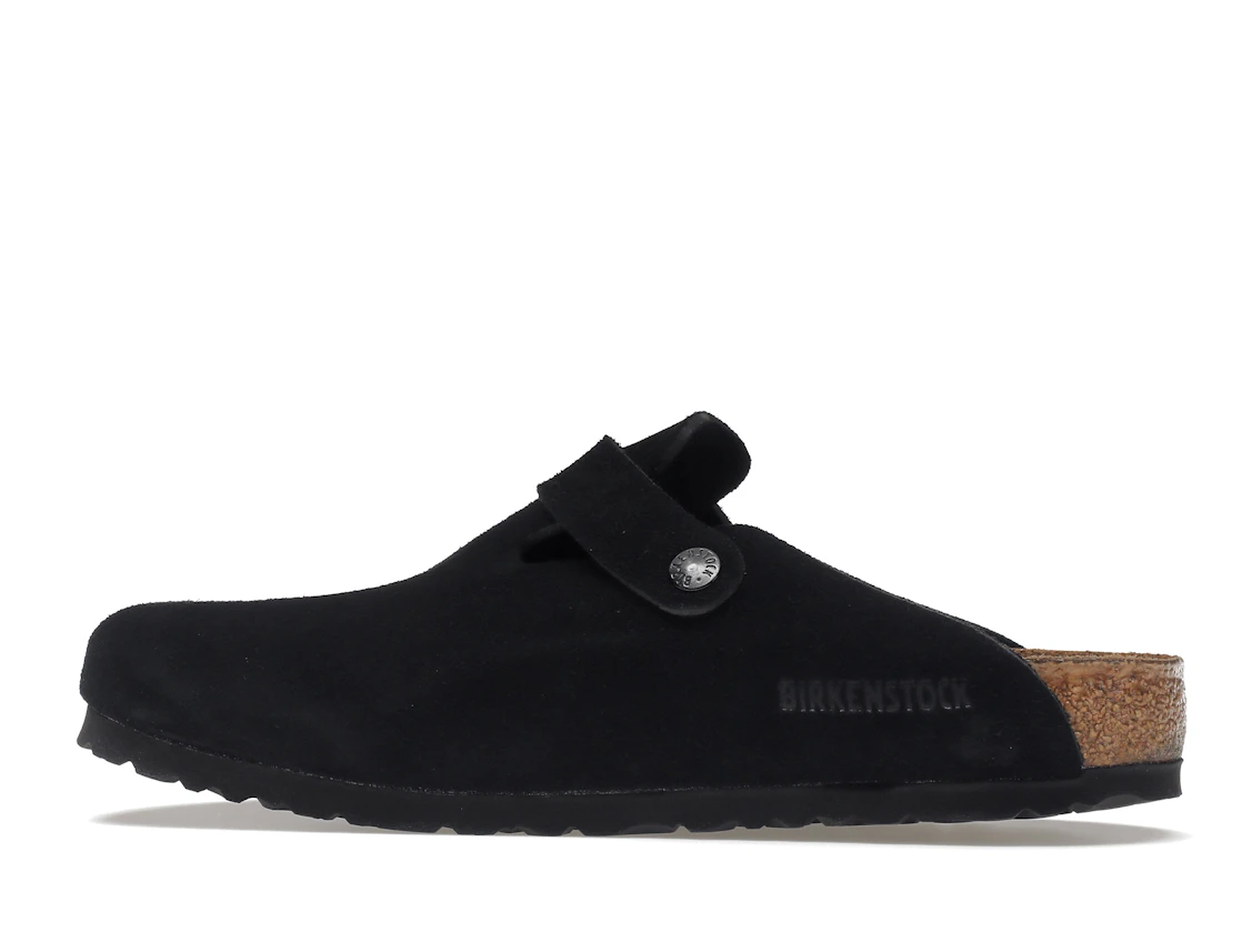 Birkenstock Boston Soft Footbed Suede Black