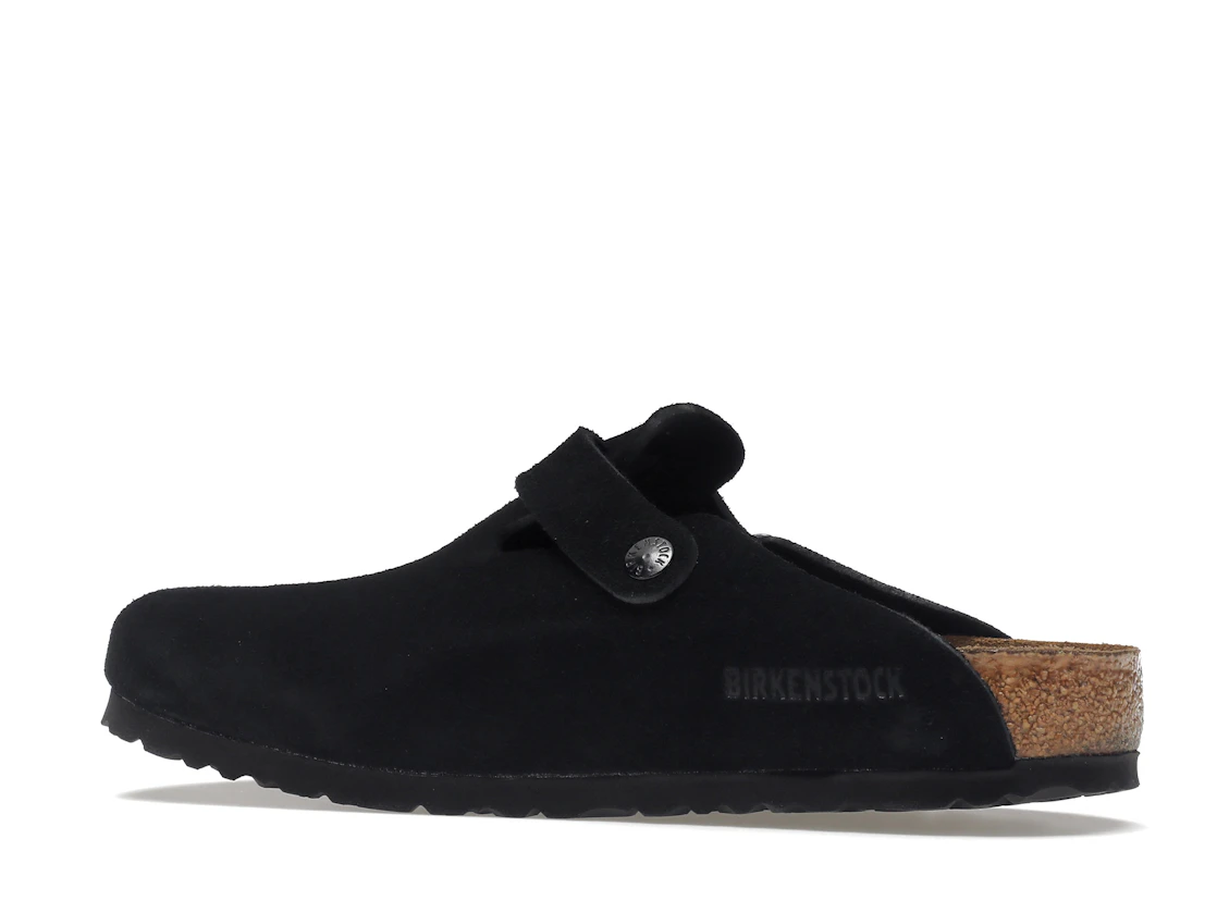 Birkenstock Boston Soft Footbed Suede Black