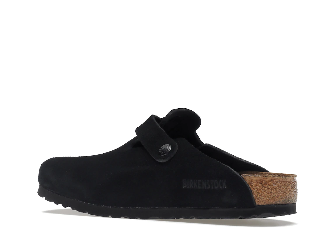 Birkenstock Boston Soft Footbed Suede Black