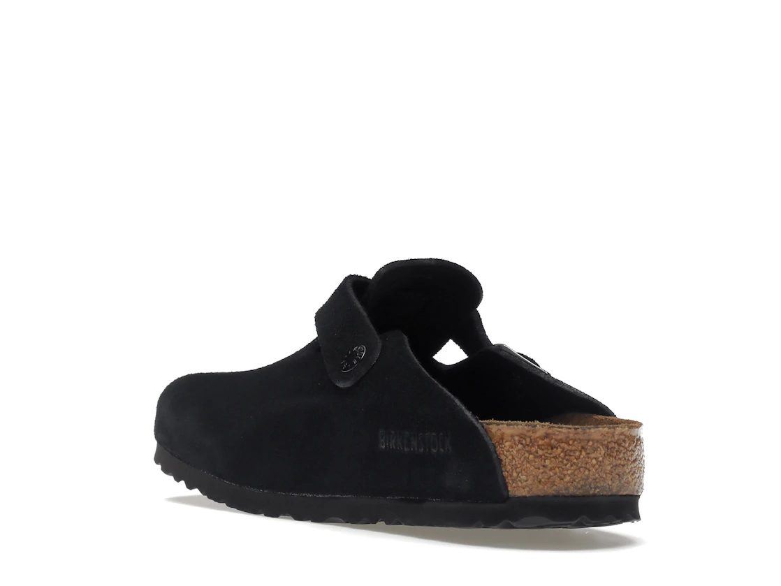 Birkenstock Boston Soft Footbed Suede Black