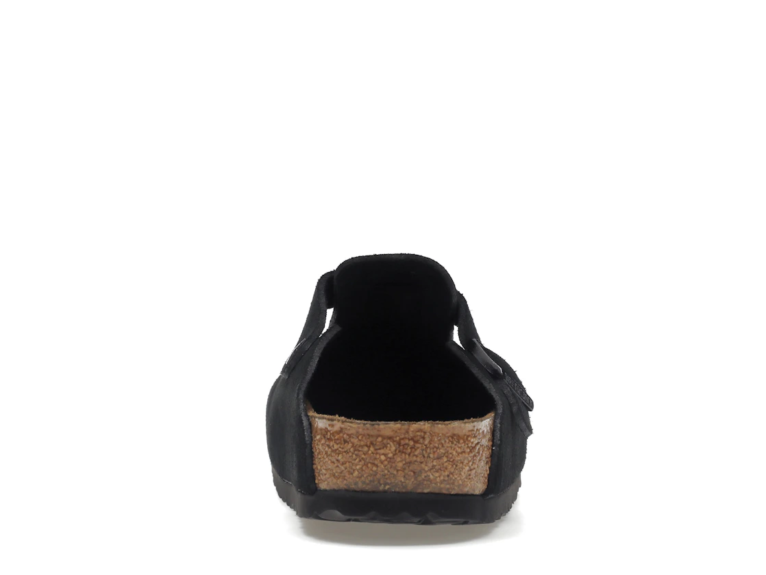 Birkenstock Boston Soft Footbed Suede Black
