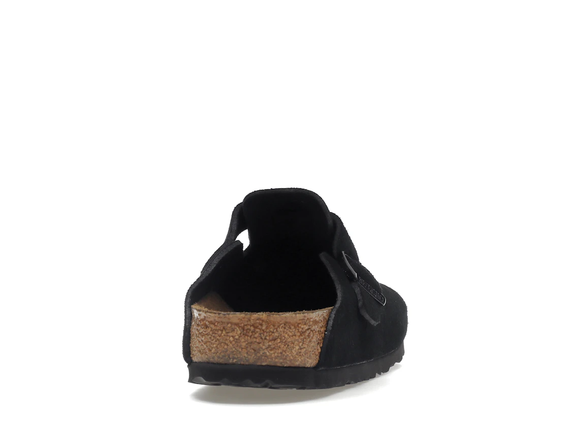 Birkenstock Boston Soft Footbed Suede Black