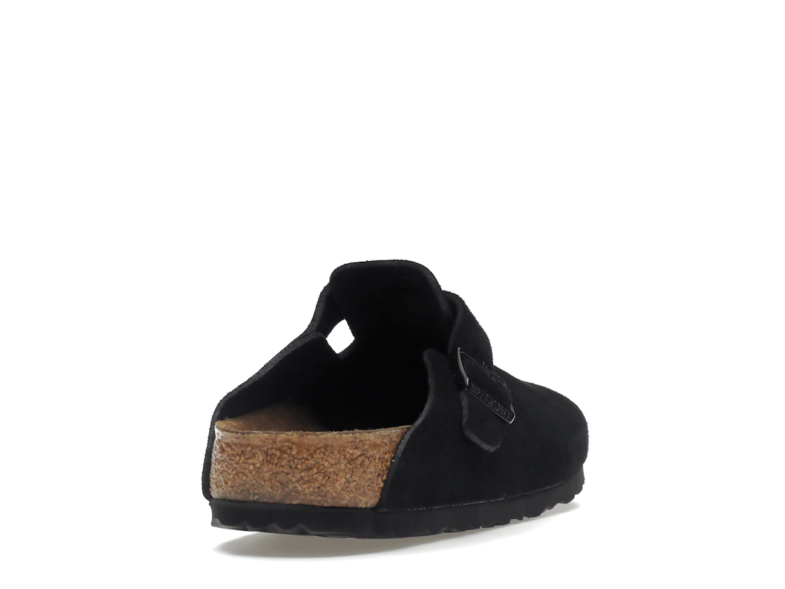 Birkenstock Boston Soft Footbed Suede Black