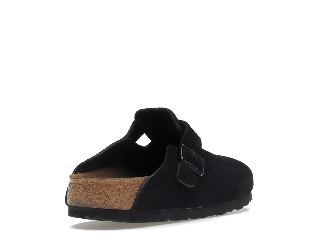 Birkenstock Boston Soft Footbed Suede Black