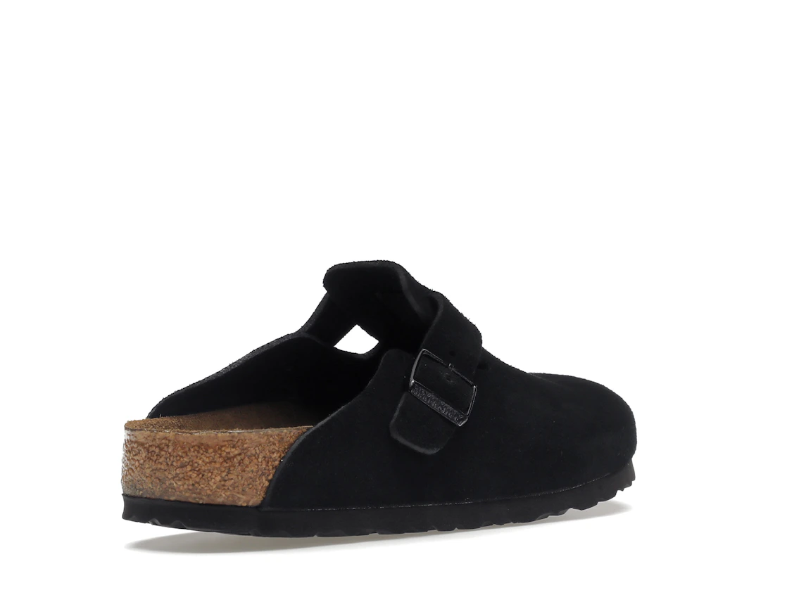 Birkenstock Boston Soft Footbed Suede Black