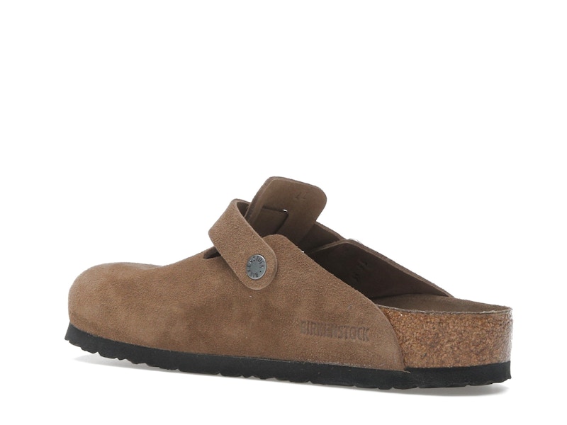 Birkenstock Boston Soft Footbed Suede Dark Tea Tonal
