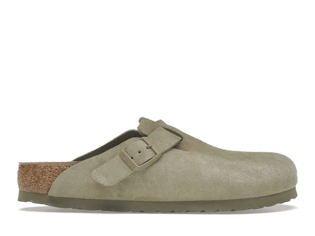 Birkenstock Boston Soft Footbed Suede Faded Khaki - 1019054/1019108 - US