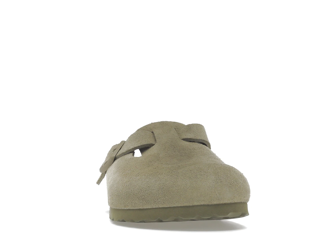 Birkenstock Boston Soft Footbed Suede Faded Khaki