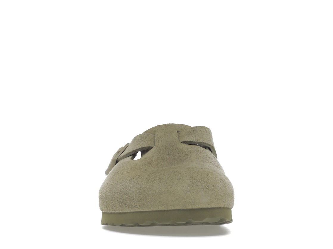 Birkenstock Boston Soft Footbed Suede Faded Khaki