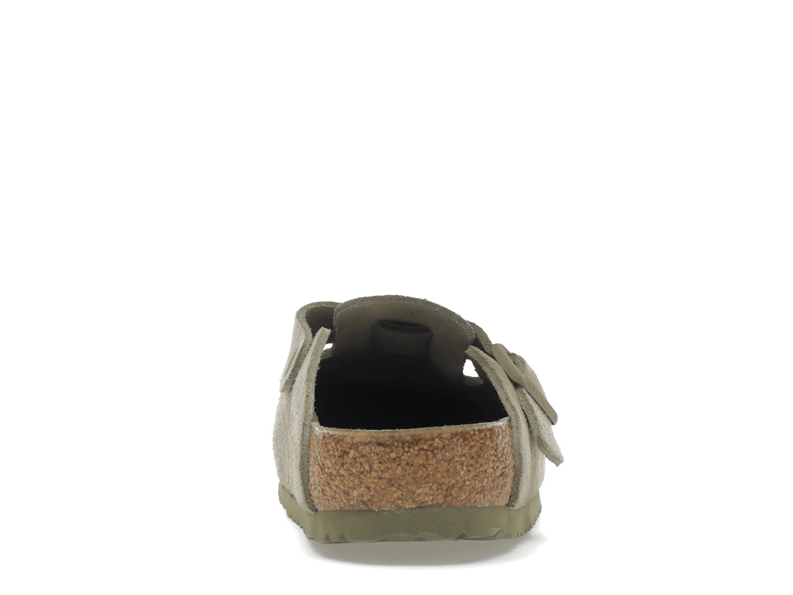 Birkenstock Boston Soft Footbed Suede Faded Khaki