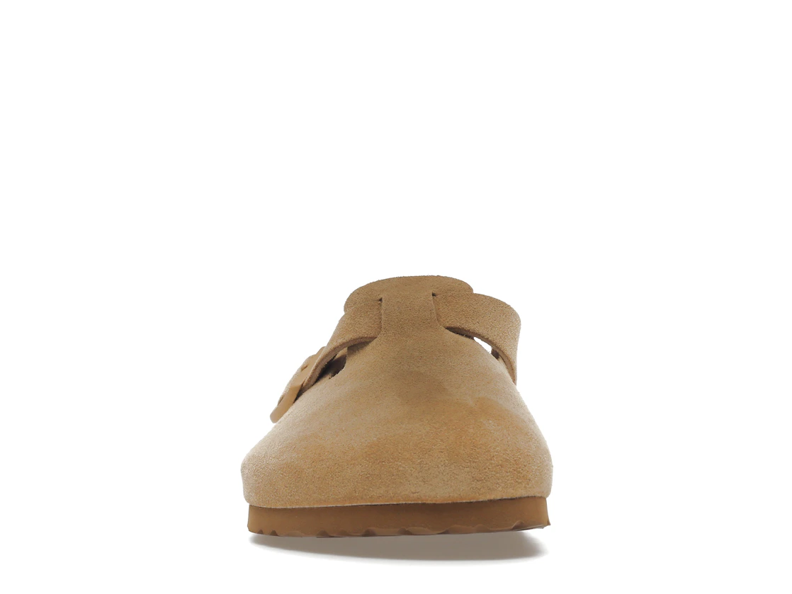 Birkenstock Boston Soft Footbed Suede Latte Cream