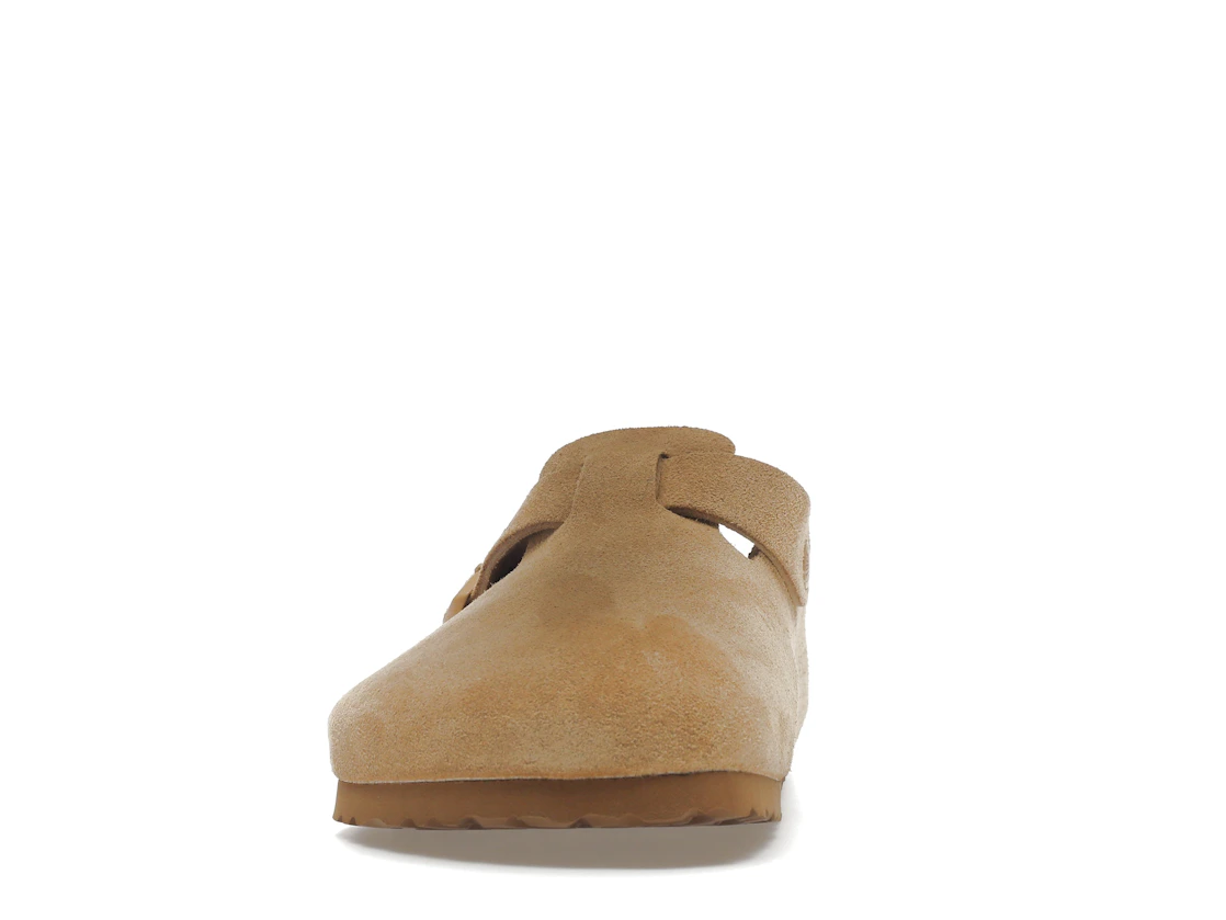 Birkenstock Boston Soft Footbed Suede Latte Cream