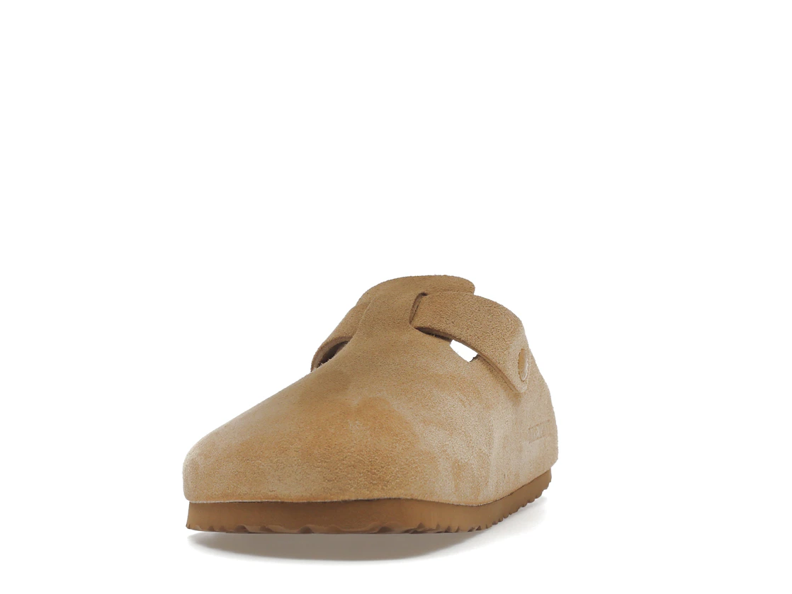 Birkenstock Boston Soft Footbed Suede Latte Cream