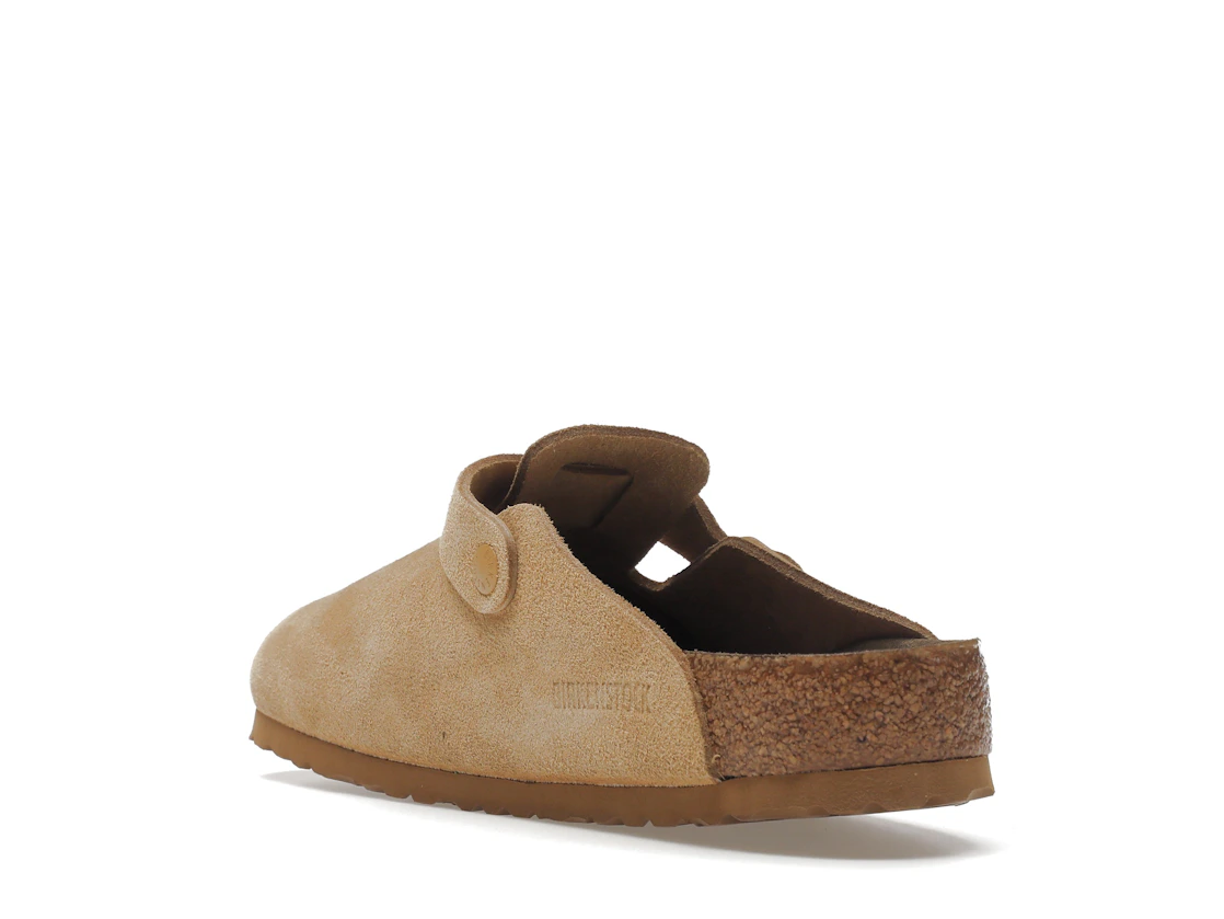 Birkenstock Boston Soft Footbed Suede Latte Cream