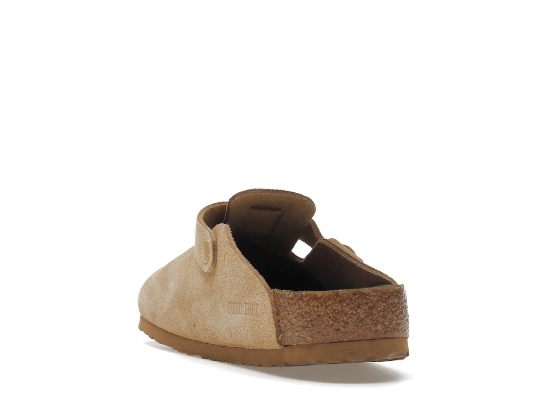 Birkenstock Boston Soft Footbed Suede Latte Cream