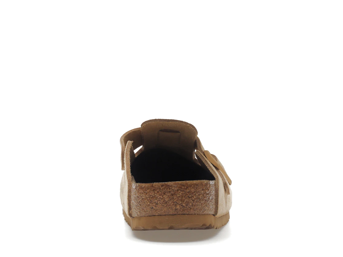 Birkenstock Boston Soft Footbed Suede Latte Cream