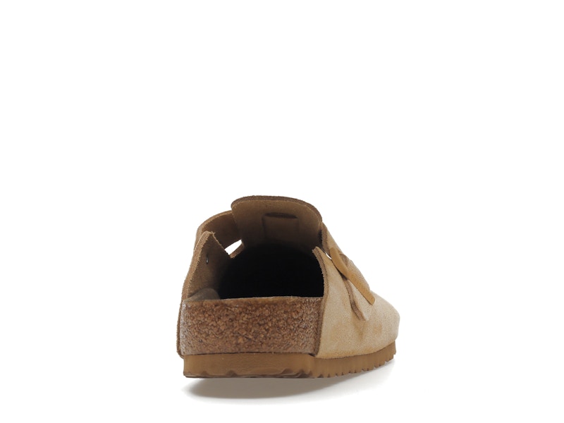 Birkenstock Boston Soft Footbed Suede Latte Cream