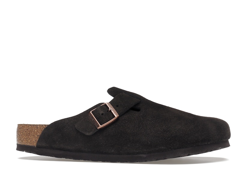 Birkenstock Boston Soft Footbed Suede  Mocha