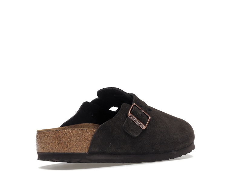 Birkenstock Boston Soft Footbed Suede  Mocha