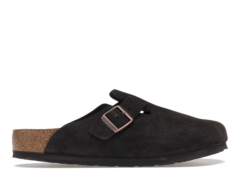Birkenstock Boston Soft Footbed Suede  Mocha