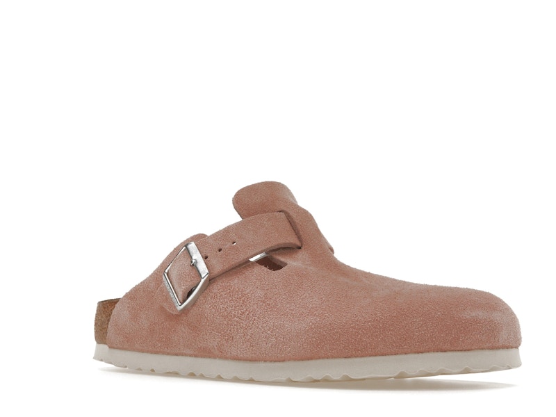Birkenstock Boston Soft Footbed Suede Pink Clay