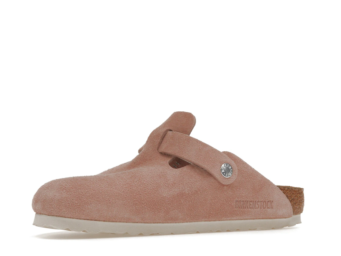 Birkenstock Boston Soft Footbed Suede Pink Clay