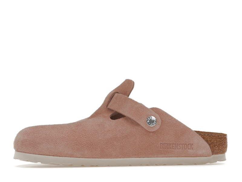 Birkenstock Boston Soft Footbed Suede Pink Clay