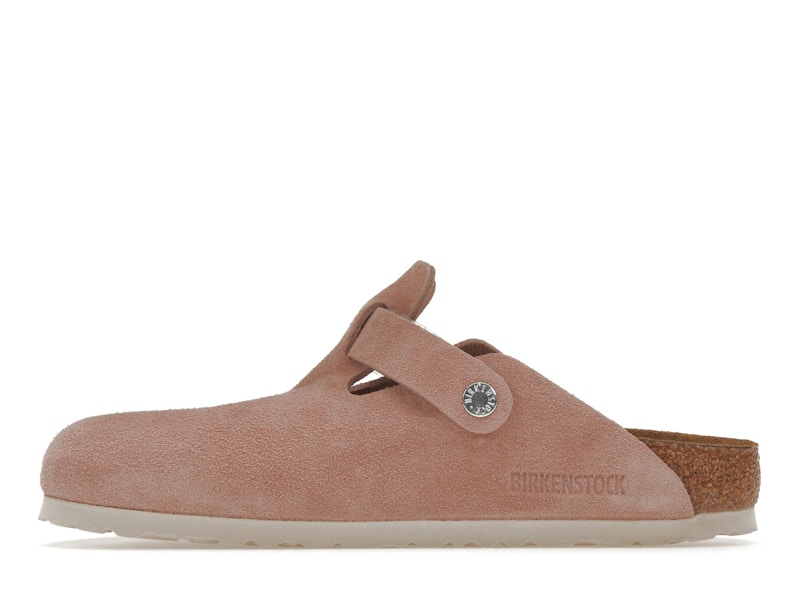 Birkenstock Boston Soft Footbed Suede Pink Clay