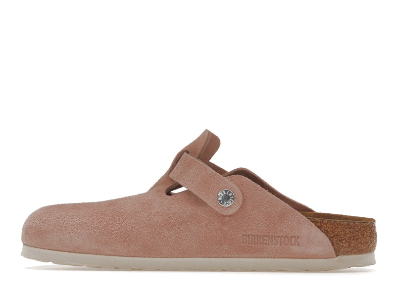 Birkenstock Boston Soft Footbed Suede Pink Clay
