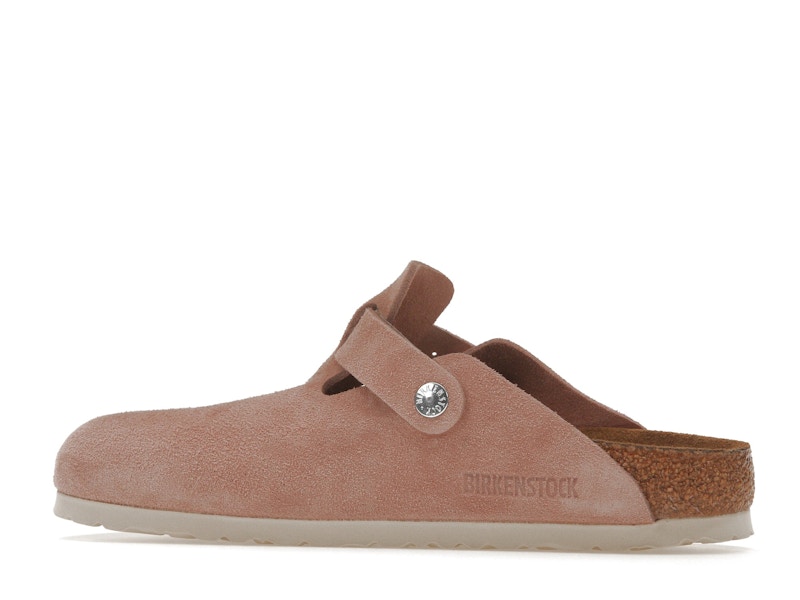 Birkenstock Boston Soft Footbed Suede Pink Clay
