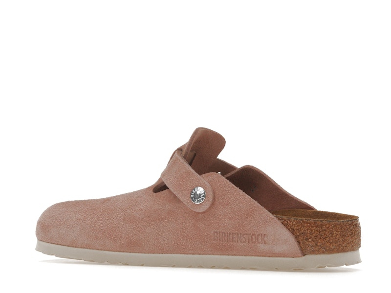 Birkenstock Boston Soft Footbed Suede Pink Clay