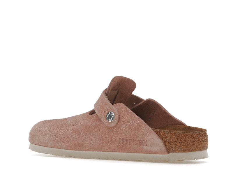 Birkenstock Boston Soft Footbed Suede Pink Clay
