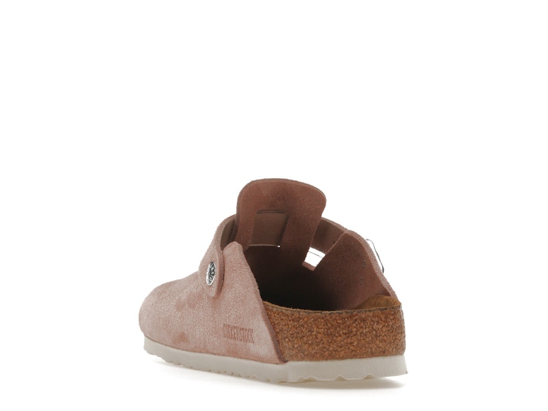 Birkenstock Boston Soft Footbed Suede Pink Clay