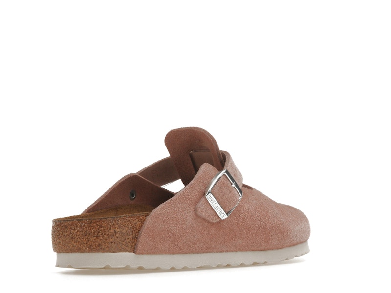 Birkenstock Boston Soft Footbed Suede Pink Clay